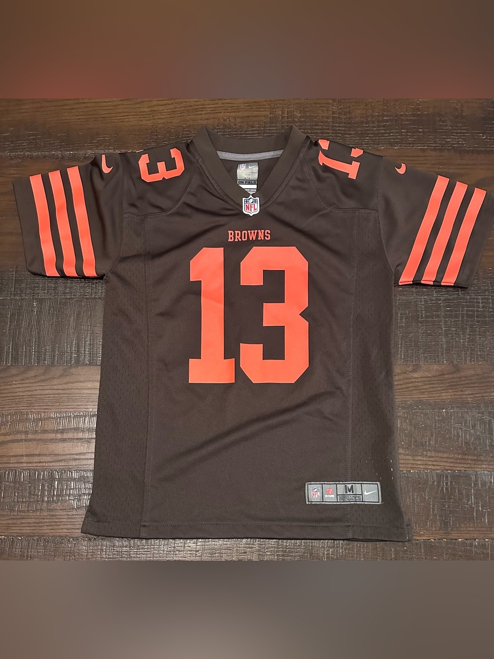 Nike Onfield NFL Youth Cleveland Browns Odell Beckham Jr Size Y Medium